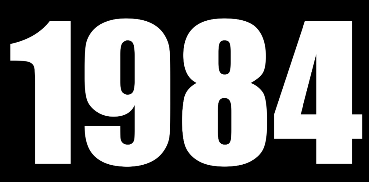 1984 Placas De Lámina